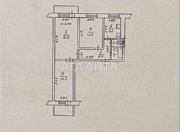 3-комнатная квартира по адресу ул. Бочарова ген. (площадь 62 м²) - Atlanta.ua - фото 17