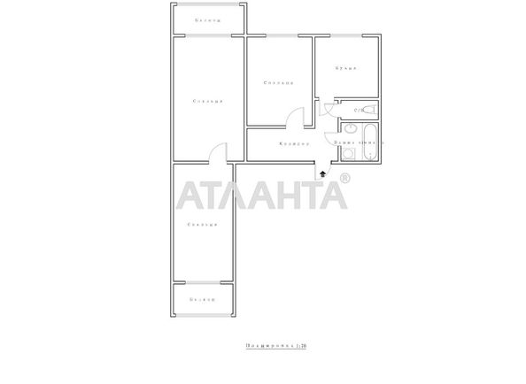3-комнатная квартира по адресу ул. Бочарова ген. (площадь 62 м²) - Atlanta.ua - фото 22
