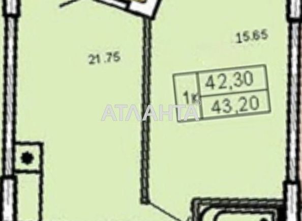 1-кімнатна квартира за адресою вул. Чубаївська (площа 43,2 м²) - Atlanta.ua - фото 6