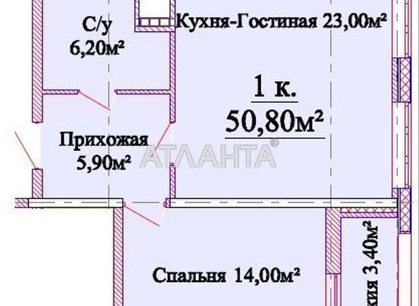 2-rooms apartment apartment by the address st. Tolbukhina (area 52 m²) - Atlanta.ua - photo 9