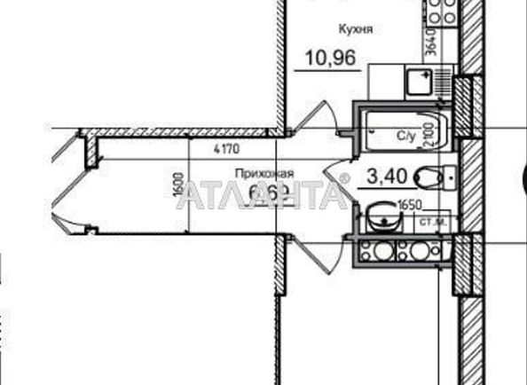 1-комнатная квартира по адресу 7 км овидиопольской дор. (площадь 42,4 м²) - Atlanta.ua - фото 3