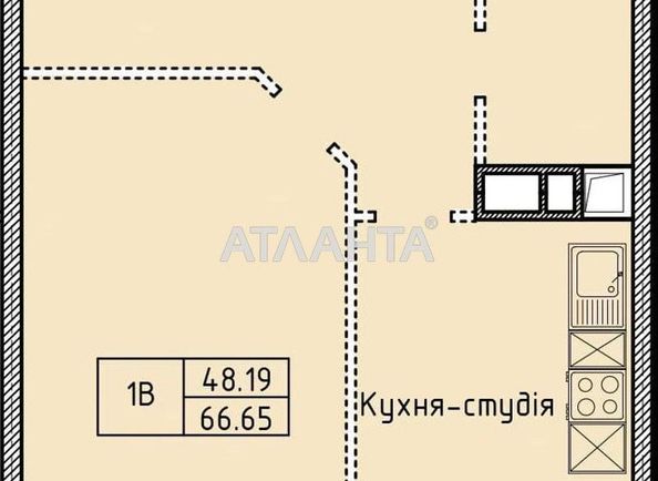 1-room apartment apartment by the address st. Shevchenko pr (area 65,6 m²) - Atlanta.ua - photo 2