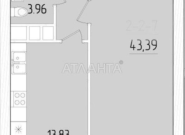 2-кімнатна квартира за адресою вул. Краснова (площа 42,1 м²) - Atlanta.ua - фото 8