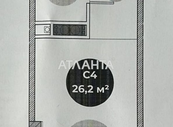 1-комнатная квартира по адресу ул. Паустовского (площадь 26 м²) - Atlanta.ua - фото 6