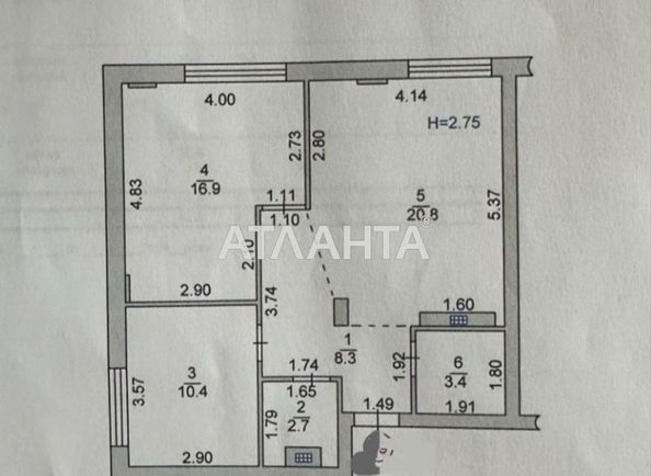2-rooms apartment apartment by the address st. Parusnaya Geroev Stalingrada (area 63 m²) - Atlanta.ua - photo 2