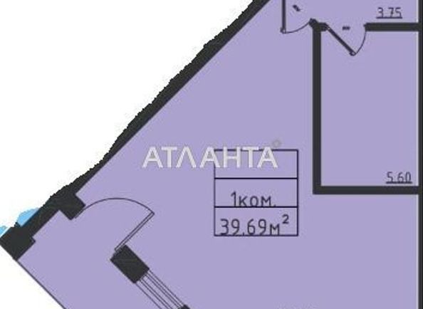1-room apartment apartment by the address st. Dacha Kovalevskogo Amundsena (area 40 m²) - Atlanta.ua - photo 10