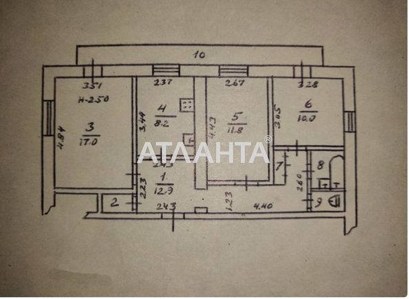 3-комнатная квартира по адресу ул. Ильфа и Петрова (площадь 68,8 м²) - Atlanta.ua - фото 12