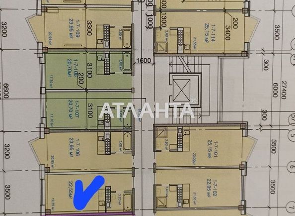 1-room apartment apartment by the address st. Chernomorskogo Kazachestva (area 22,5 m²) - Atlanta.ua - photo 8