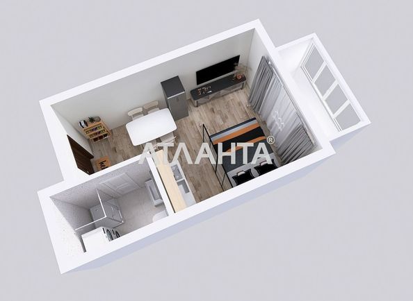 1-кімнатна квартира за адресою вул. Бочарова ген. (площа 23,1 м²) - Atlanta.ua - фото 6