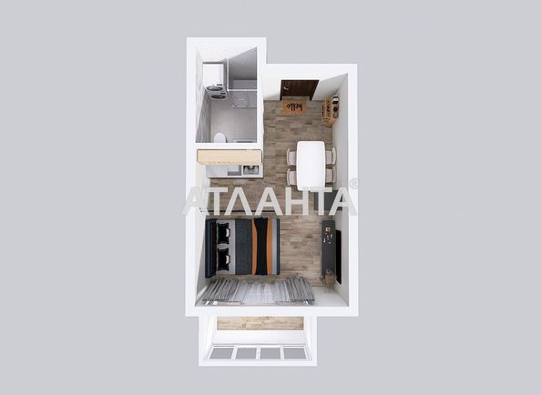 1-кімнатна квартира за адресою вул. Бочарова ген. (площа 23,1 м²) - Atlanta.ua - фото 10