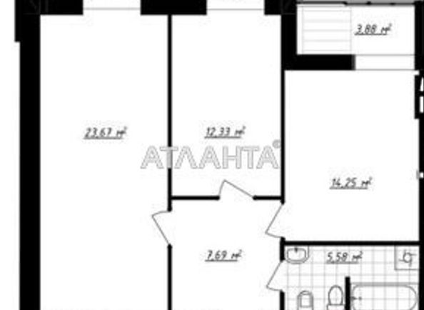 2-комнатная квартира по адресу ул. Сахарова (площадь 67,4 м²) - Atlanta.ua - фото 8