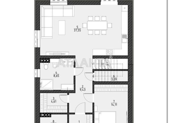 Будинок за адресою вул. Садова (площа 220 м²) - Atlanta.ua - фото 17