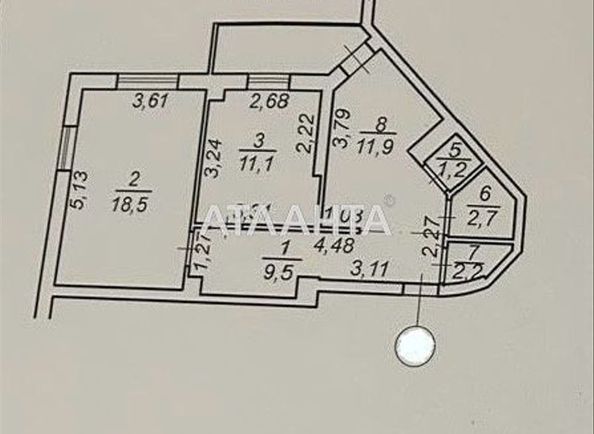 2-rooms apartment apartment by the address st. Srednefontanskaya (area 60,5 m²) - Atlanta.ua - photo 12