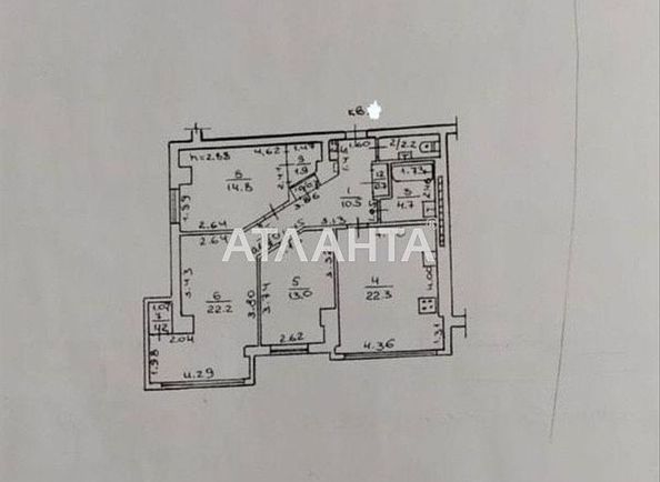 3-кімнатна квартира за адресою вул. Пішонівська (площа 94,4 м²) - Atlanta.ua - фото 2