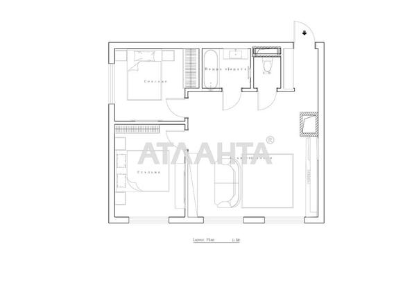 2-комнатная квартира по адресу ул. Трильовського (площадь 63,2 м²) - Atlanta.ua - фото 14