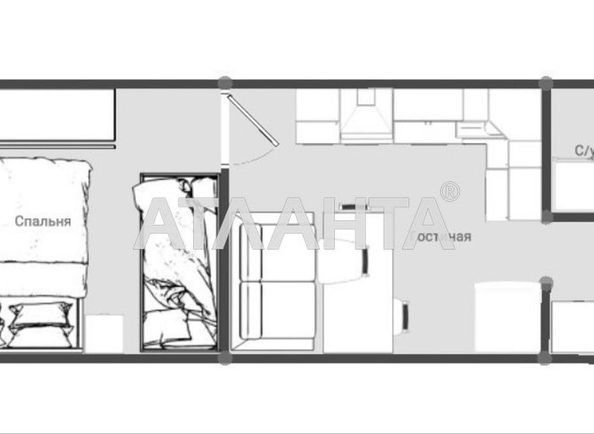 1-room apartment apartment by the address st. Borovskogo Nikolaya (area 29 m²) - Atlanta.ua - photo 7