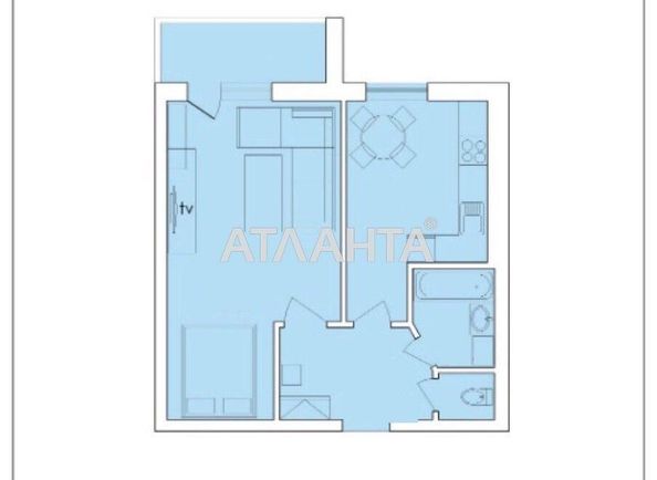 1-комнатная квартира по адресу ул. Одесская (площадь 45,7 м²) - Atlanta.ua - фото 21
