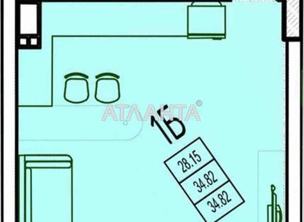 1-room apartment apartment by the address st. Fontanskaya dor Perekopskoy Divizii (area 35 m²) - Atlanta.ua - photo 2
