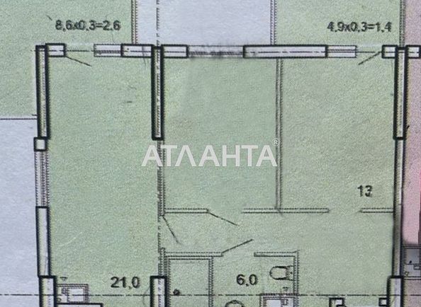 2-комнатная квартира по адресу Тополинный пер. (площадь 68 м²) - Atlanta.ua - фото 6