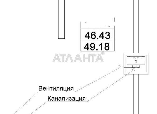 1-комнатная квартира по адресу Тополинный пер. (площадь 49,2 м²) - Atlanta.ua - фото 12