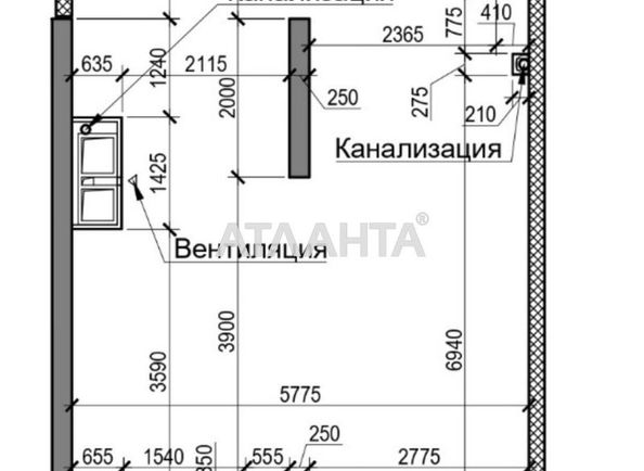 1-room apartment apartment by the address st. Dacha Kovalevskogo Amundsena (area 48,8 m²) - Atlanta.ua - photo 14