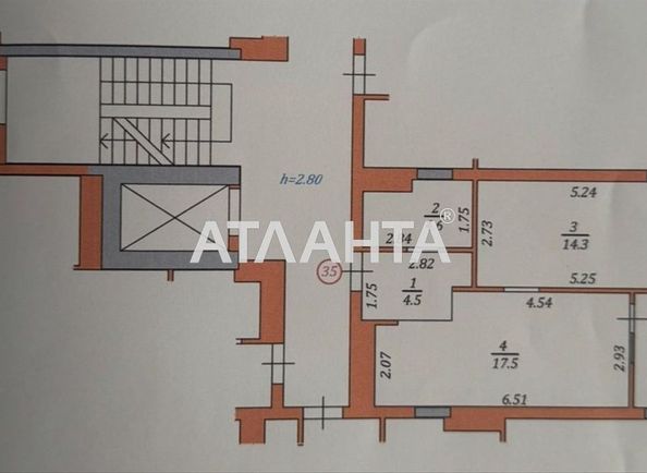 1-room apartment apartment by the address st. Topolnaya ul (area 44,3 m²) - Atlanta.ua - photo 10