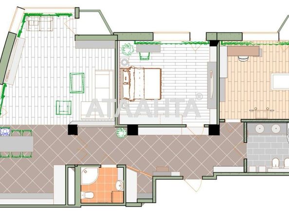 3-rooms apartment apartment by the address st. Ul Lomonosova (area 116 m²) - Atlanta.ua - photo 28