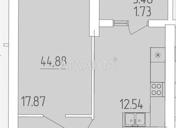 1-room apartment apartment by the address st. Krasnova (area 44,9 m²) - Atlanta.ua - photo 5