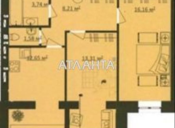 2-кімнатна квартира за адресою вул. Сахарова (площа 54,6 м²) - Atlanta.ua - фото 9