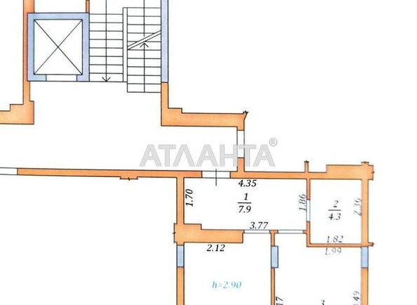 1-кімнатна квартира за адресою вул. Мечнікова (площа 47,4 м²) - Atlanta.ua - фото 13