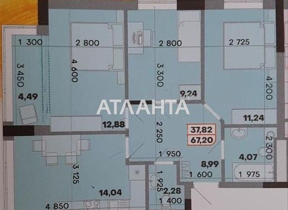 3-rooms apartment apartment by the address st. Vilyamsa ak (area 67,2 m²) - Atlanta.ua - photo 2