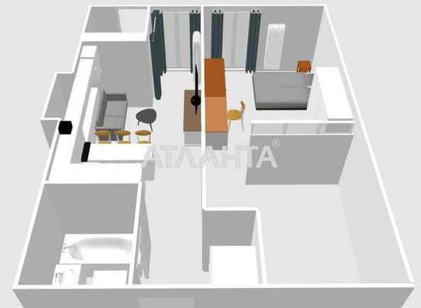 1-кімнатна квартира за адресою вул. Стрийська (площа 56,1 м²) - Atlanta.ua - фото 2