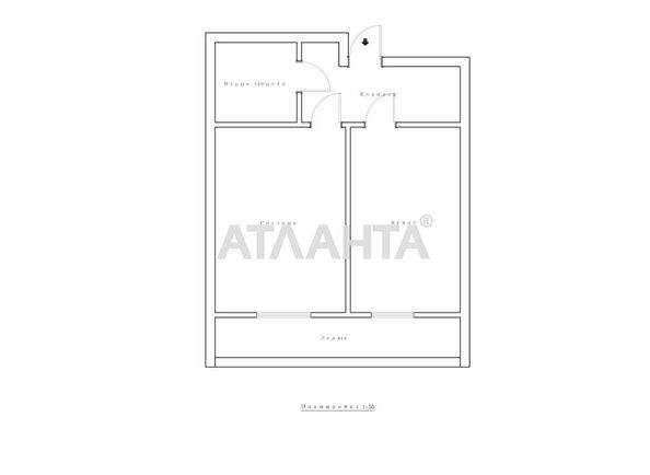1-кімнатна квартира за адресою вул. Дача Ковалевського (площа 44 м²) - Atlanta.ua - фото 11