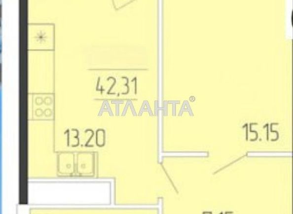 1-room apartment apartment by the address st. Krasnova (area 42,3 m²) - Atlanta.ua - photo 5