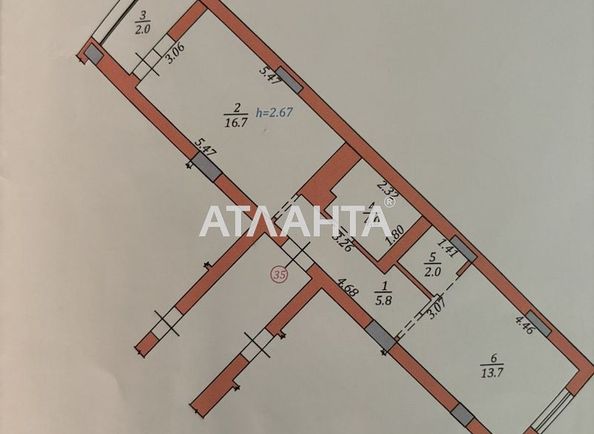1-кімнатна квартира за адресою вул. Кульпарківська (площа 44 м²) - Atlanta.ua - фото 15