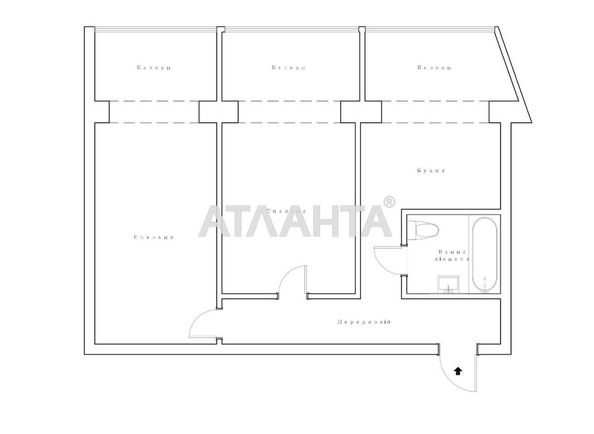 2-кімнатна квартира за адресою вул. Героїв Крут (площа 53,4 м²) - Atlanta.ua - фото 32