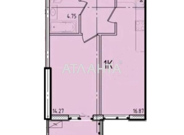 1-кімнатна квартира за адресою вул. Генуезька (площа 43,3 м²) - Atlanta.ua - фото 14