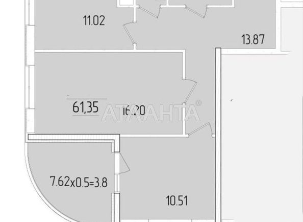 2-кімнатна квартира за адресою вул. Краснова (площа 61,3 м²) - Atlanta.ua - фото 4
