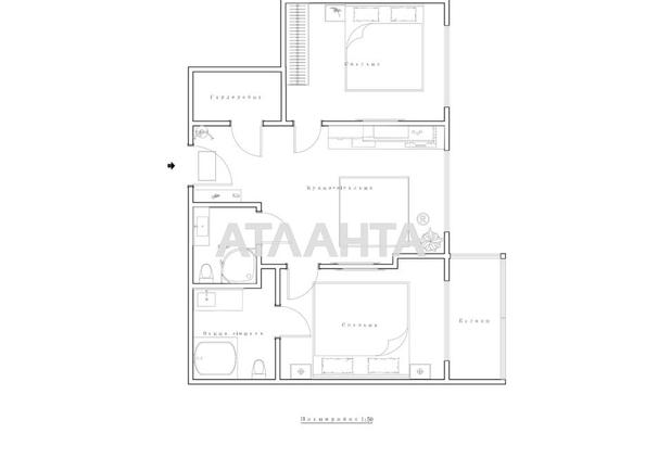 2-rooms apartment apartment by the address st. Varnenskaya (area 68 m²) - Atlanta.ua - photo 11