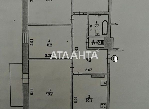 Многокомнатная квартира по адресу ул. Радостная (площадь 69 м²) - Atlanta.ua - фото 2