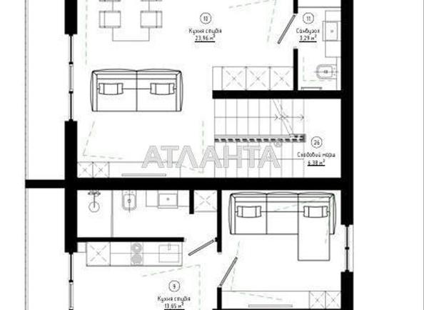 2-rooms apartment apartment by the address st. Posmitnogo (area 107,9 m²) - Atlanta.ua - photo 28