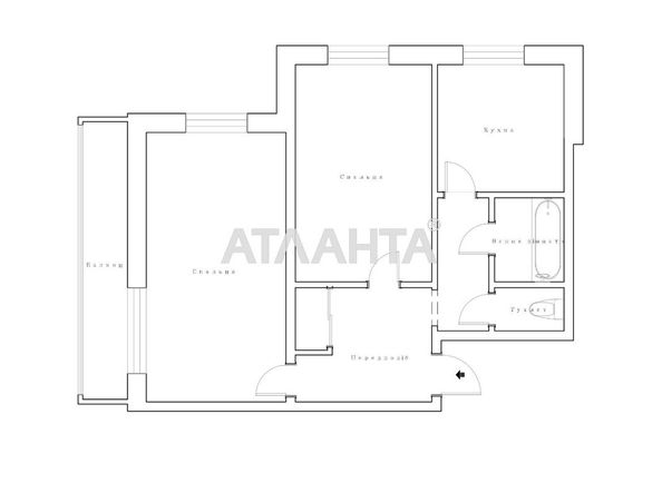 2-rooms apartment apartment by the address st. Bocharova gen (area 53,7 m²) - Atlanta.ua - photo 13