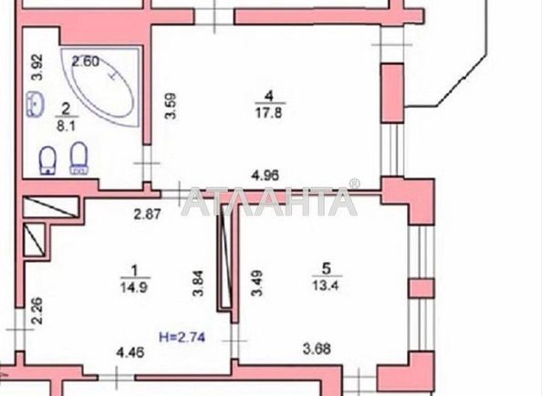 3-rooms apartment apartment by the address st. Ul Klinicheskaya (area 103 m²) - Atlanta.ua - photo 22