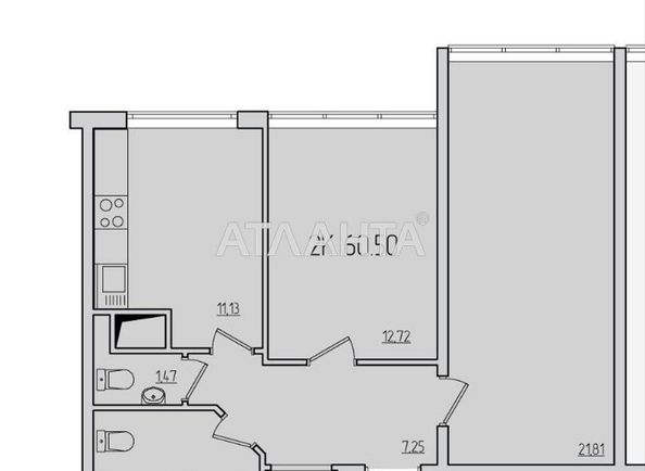 2-rooms apartment apartment by the address st. Zhemchuzhnaya (area 61 m²) - Atlanta.ua - photo 11