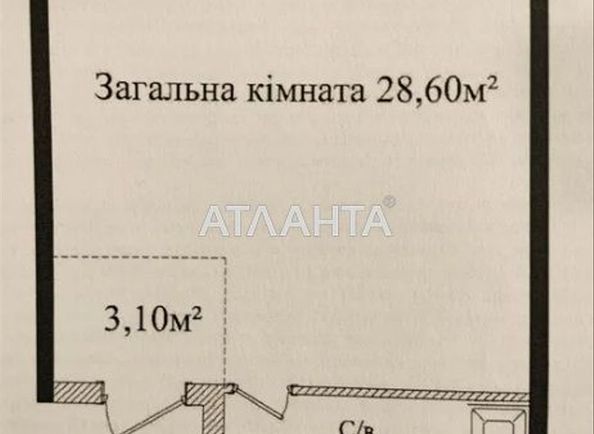 1-кімнатна квартира за адресою вул. Гагарінське плато (площа 38 м²) - Atlanta.ua