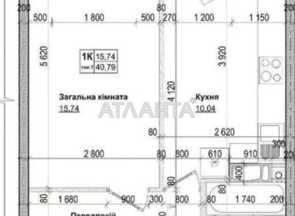 1-room apartment apartment by the address st. Ozernaya (area 41 m²) - Atlanta.ua - photo 10