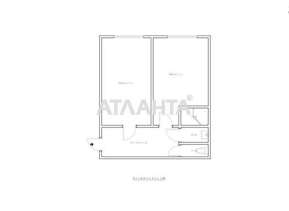 2-rooms apartment apartment by the address st. Mikolaychuka I ul (area 46 m²) - Atlanta.ua - photo 21