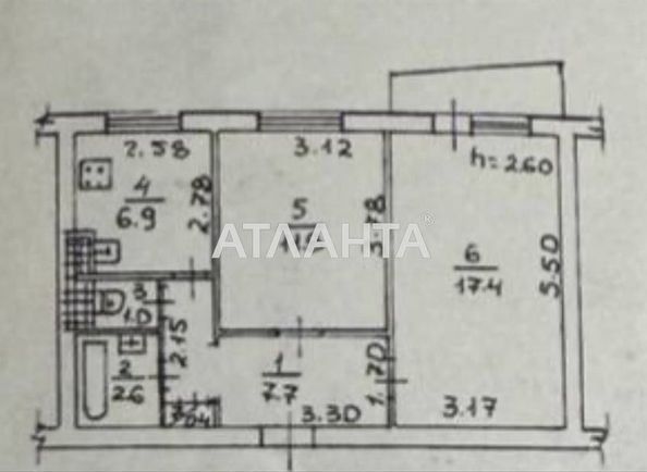 2-rooms apartment apartment by the address st. Ilfa i Petrova (area 47 m²) - Atlanta.ua - photo 6
