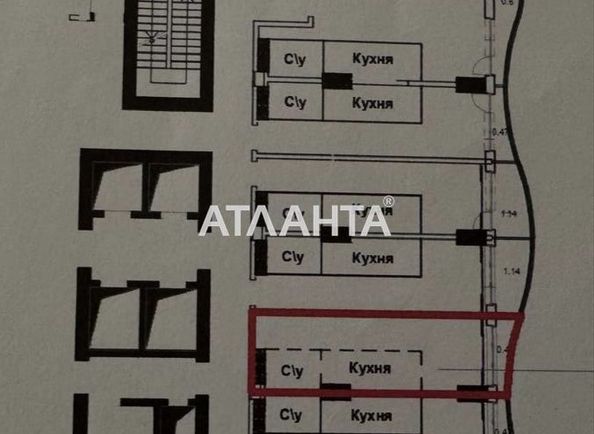 1-кімнатна квартира за адресою вул. Гагарінське плато (площа 26,1 м²) - Atlanta.ua - фото 5