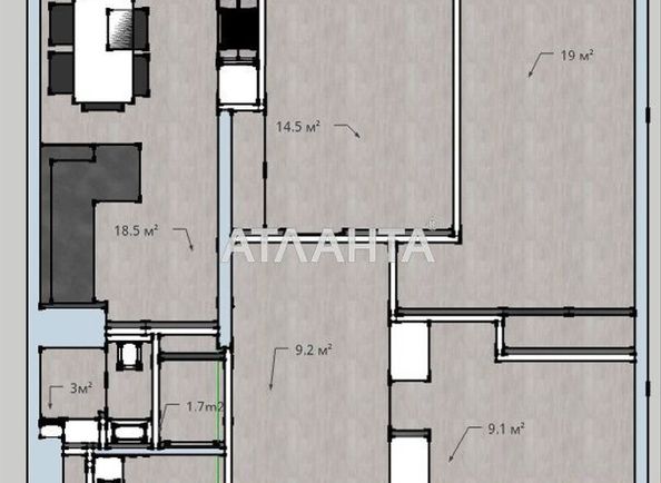 2-rooms apartment apartment by the address st. Gagarinskoe plato (area 88 m²) - Atlanta.ua - photo 12